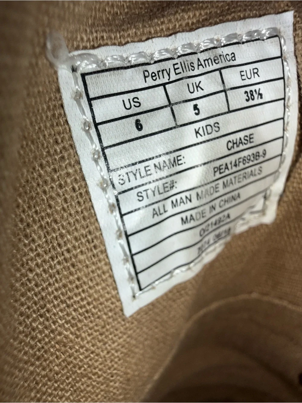 Perry Ellis leather chukka